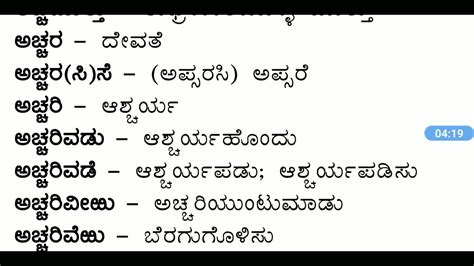 Kannada Synonyms Shabdkosh