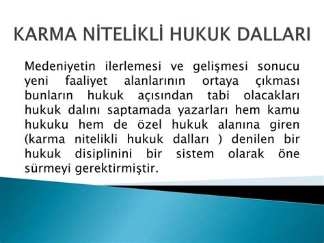 Karma hukuk nedir