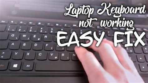 Keys Not Working On Laptop