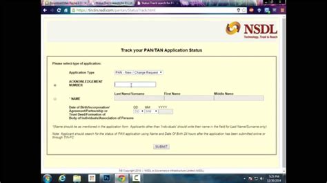 Know Your Pan Number Nsdl