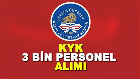 Kredi ve yurtlar kurumu işçi alımı