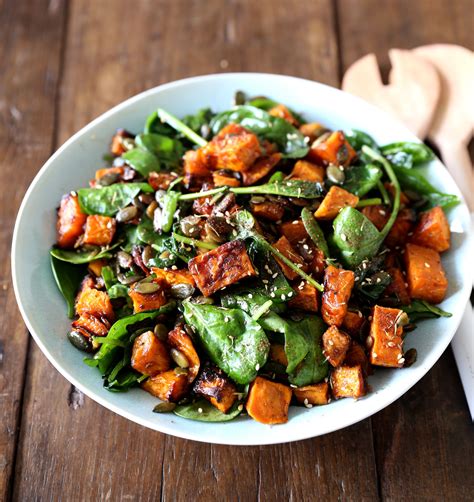 Kumara Orange Spinach Salad