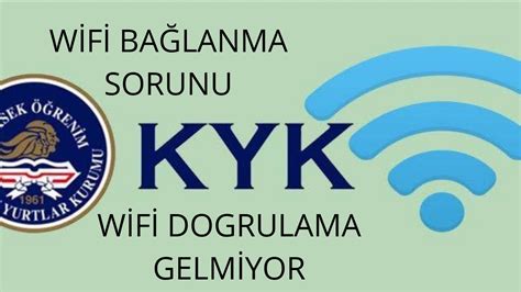 Kyk wifi doğrulama sayfası