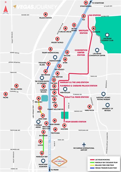 Las Vegas Free Tram Map