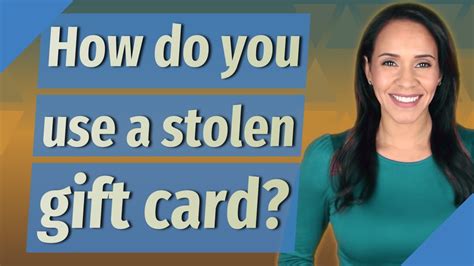 Legal Liability Using Stolen Gift Card