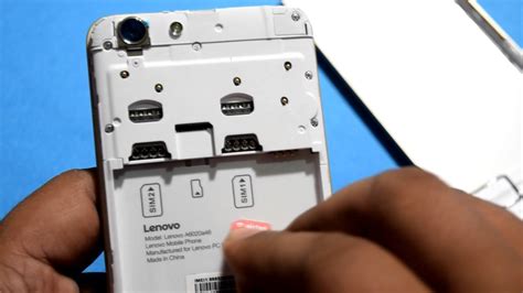 Lenovo da SİM kart üçün slot kartı