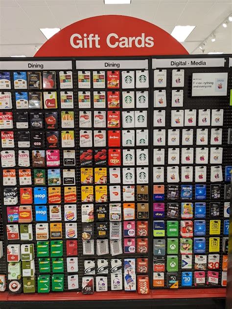 List Of Gift Cards Sold At Target