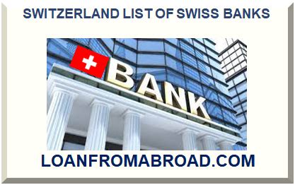 List Of Swiss Banks