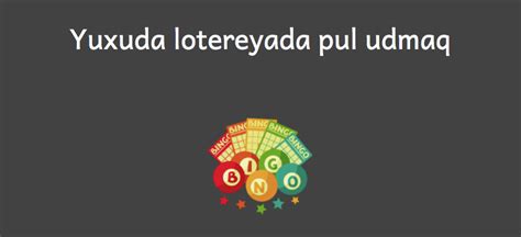Lotereya texnikasını udmaq