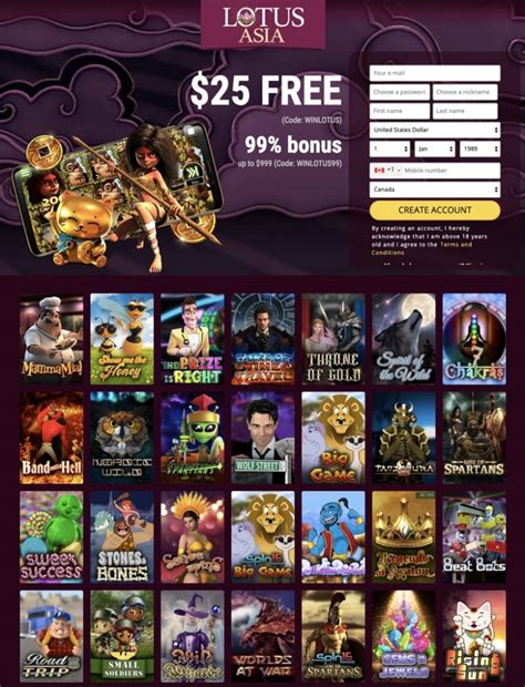 Lotus Asia Casino No Deposit Bonus