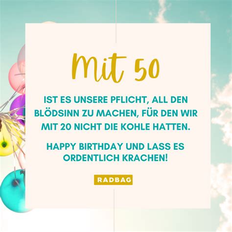 Lustige spruch zum 50 geburtstag