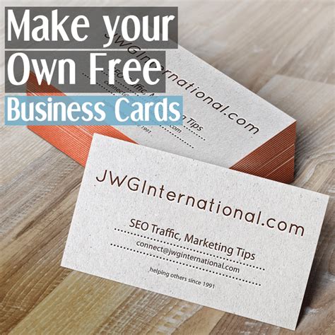 Make My Own Business Cards Online