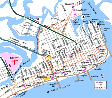 Map Of Atlantic City Resorts