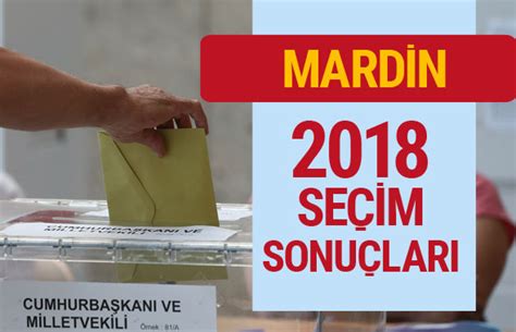 Mardin 2018 seçim sonuçları