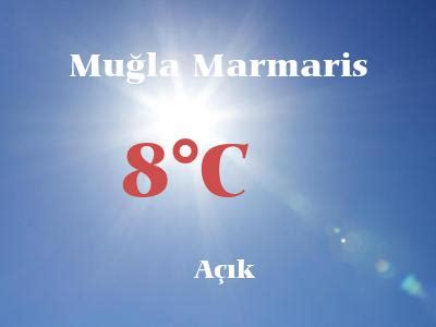 Marmaris hava durumu devlet meteoroloji