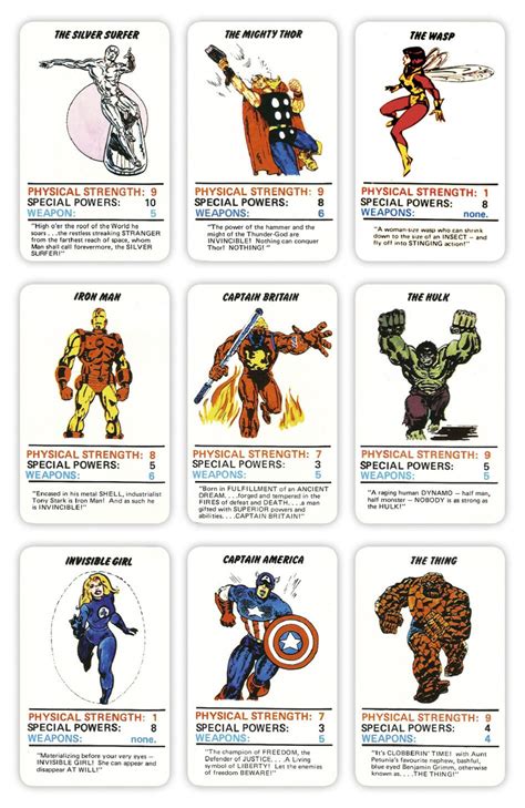Marvel Trump Cards