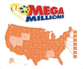 Mega Millions States Map