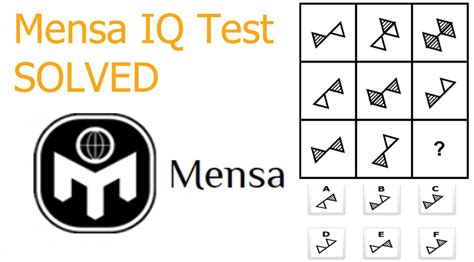 Mensa Iq Practice Test Free
