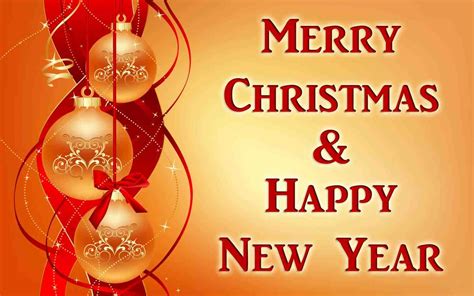 Merry Christmas And Happy New Year Greetings