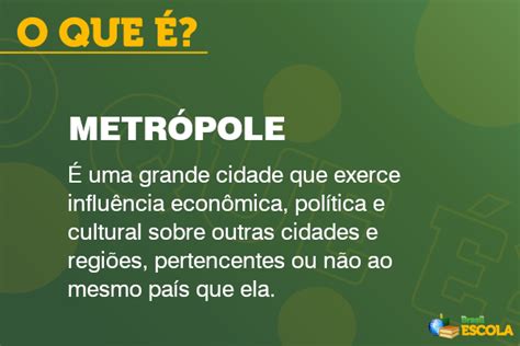 Metropole O Que É