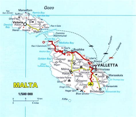 Mgarr Malta Map