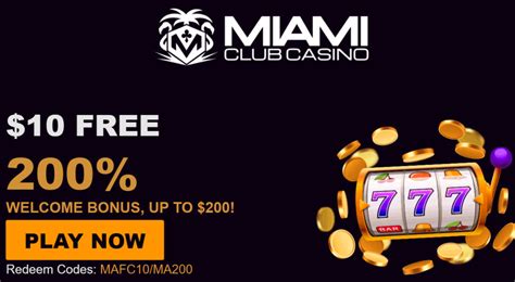 Miami Club Casino Free Chip 2022