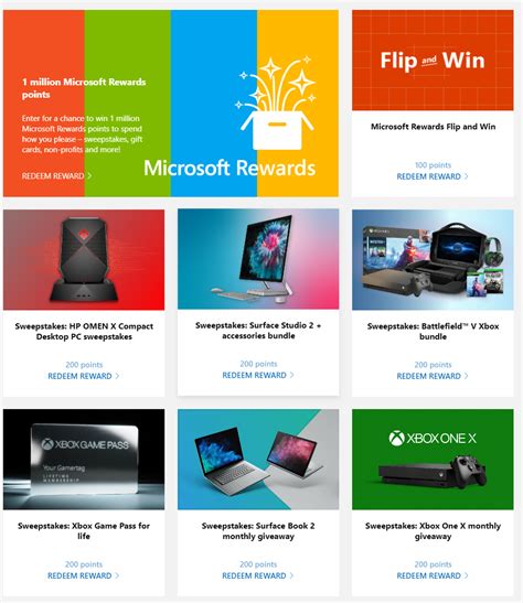 Microsoft Rewards Winners
