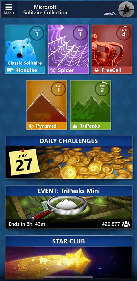 Microsoft Solitaire Collection Highest Level