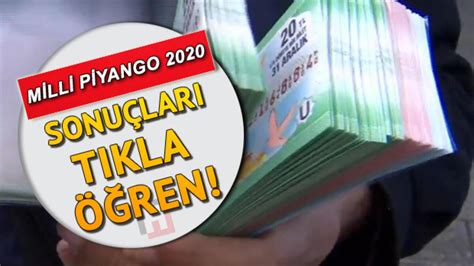 Milli piyango sorgulama 2020