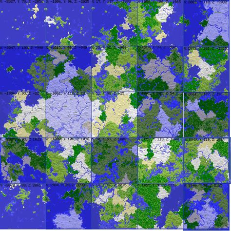Minecraft seed map