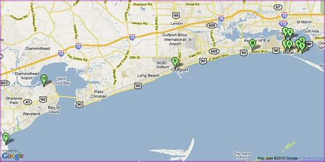 Mississippi Gulf Coast Casinos Map
