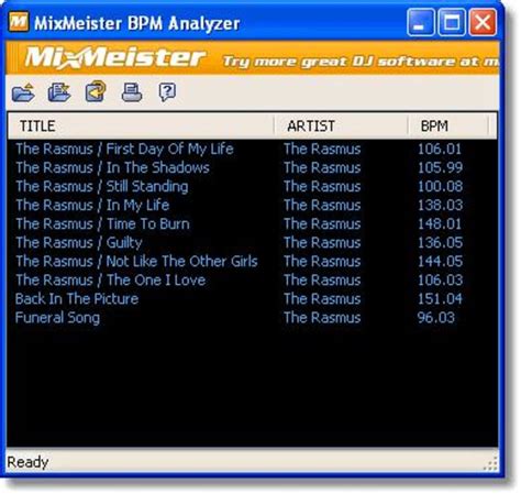 Mixmeister bpm analyzer download