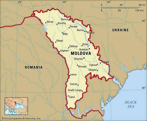 Moldavien Map