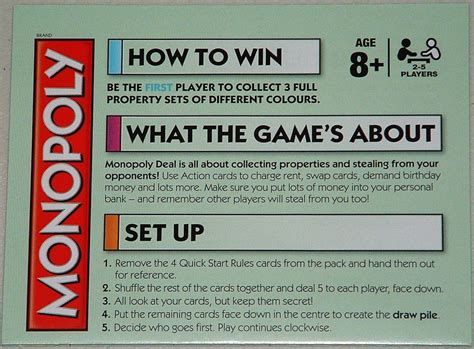 Monopoly Gamer Instructions