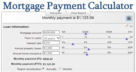 Mortgage Calculator By Payment