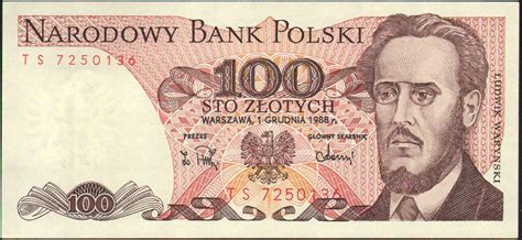 Narodowy bank polski 100 kac tl