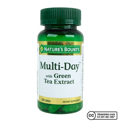 Nature's bounty multi day with green tea extract kullananlar