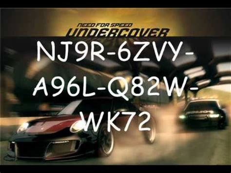 Need For Speed Undercover Game Card Code