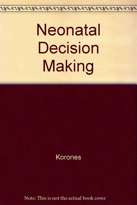 Neonatal decision making تحميل 1995