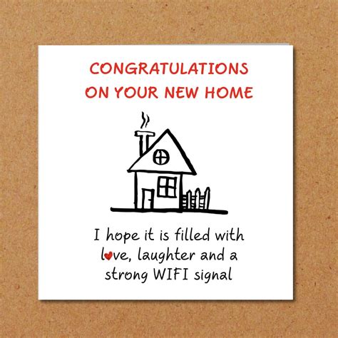 New Home Card Message Ideas