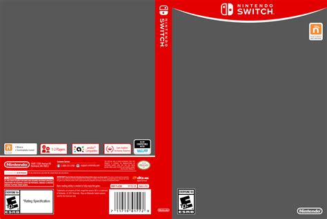 Nintendo Switch Game Card Template