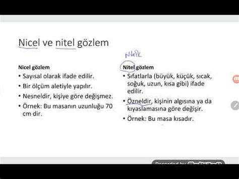 Nitel nedir nicel nedir