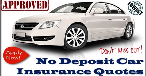 No Deposit Monthly Car Insurance Quotes