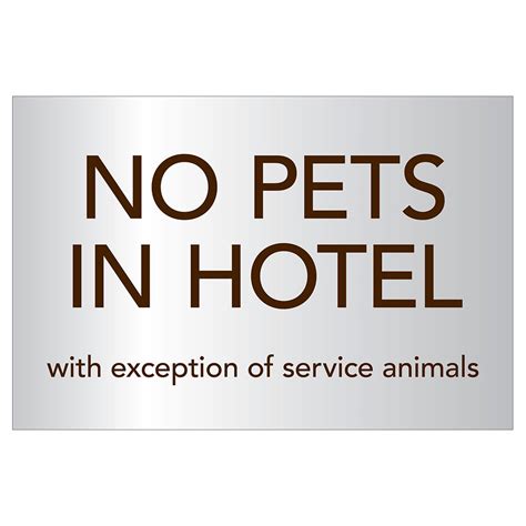 No Pets Allowed Hotel Chains