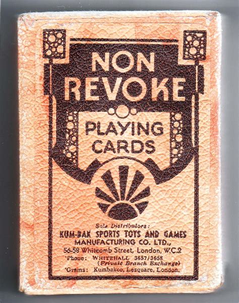 No Revoke Playing Cards