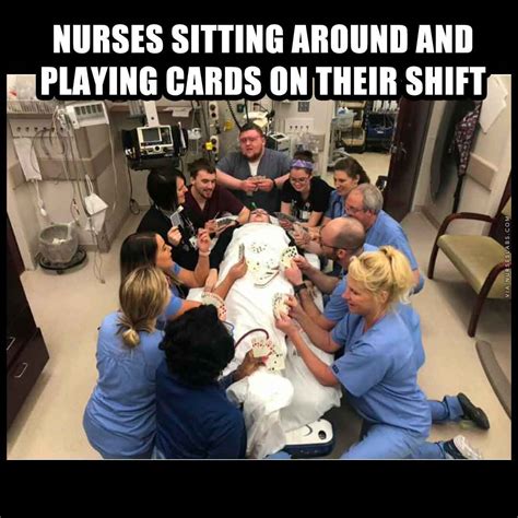 Nurses Play Cards Quote