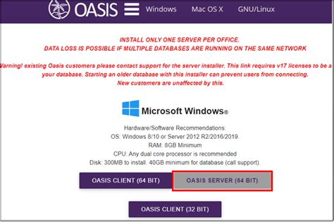 Oasis Install