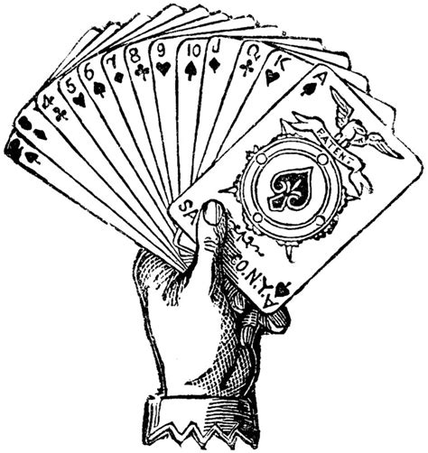 Old Playing Cards Illustration