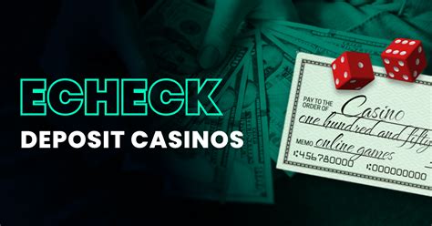 Online Casino With Echeck