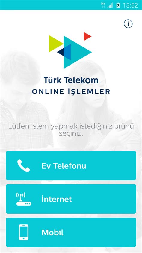 Online işlemler ev telefonu